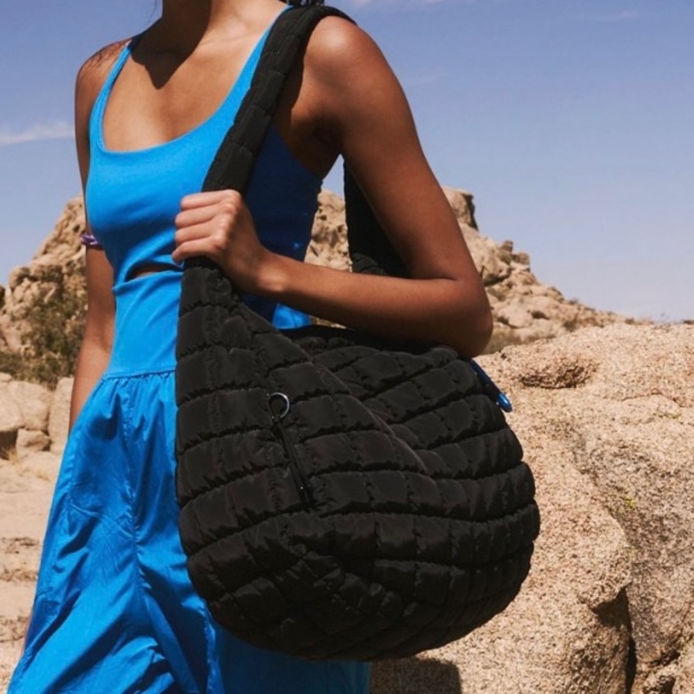 FP MOVEMENT Black Quilted Carryall ~NWT ~Free People